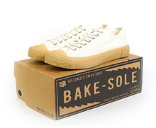 將圖片載入圖庫檢視器 BAKE-SOLE Sable 米白色x黃底帆布鞋