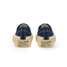 將圖片載入圖庫檢視器 BAKE-SOLE Crust 深藍x米鞋底帆布鞋