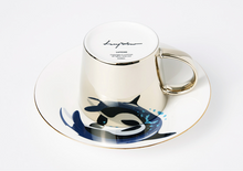 將圖片載入圖庫檢視器 LUYCHO 鏡面倒影杯組_殺人鯨 (240ml)