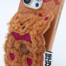 將圖片載入圖庫檢視器 SECOND UNIQUE NAME 餅乾棕小熊絨毛手機殼