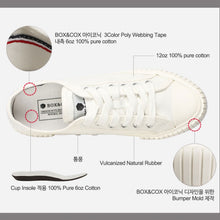 將圖片載入圖庫檢視器 BOX&COX Via 全白厚底帆布鞋