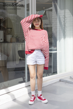 將圖片載入圖庫檢視器 BOX&COX 紅色厚底帆布鞋