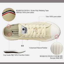 將圖片載入圖庫檢視器 BOX&COX Mysider 灰色厚底帆布鞋