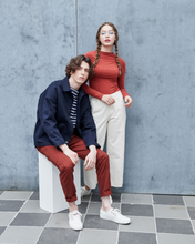 將圖片載入圖庫檢視器 BOX&COX Mysider 白色厚底帆布鞋