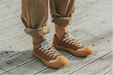 將圖片載入圖庫檢視器 BAKE-SOLE Scone 棕色帆布鞋