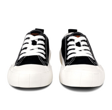 將圖片載入圖庫檢視器 BOX&COX 黑色厚底帆布鞋