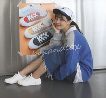 將圖片載入圖庫檢視器 BOX&COX 全白厚底帆布鞋