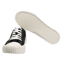 將圖片載入圖庫檢視器 BOX&COX Via 黑色厚底帆布鞋