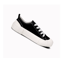 將圖片載入圖庫檢視器 BOX&COX 黑色厚底帆布鞋
