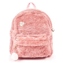 將圖片載入圖庫檢視器 ENTRE REVES Mini Fur-Sky Pink 後背包