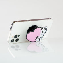 將圖片載入圖庫檢視器 MUZIK TIGER 愛心白虎手機氣囊支架