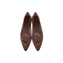 將圖片載入圖庫檢視器 HEAVENLY JELLY Sleek Skin 棕色低跟果凍鞋