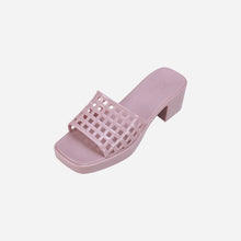 將圖片載入圖庫檢視器 HEAVENLY JELLY Wedge Skin 粉色高跟果凍鞋
