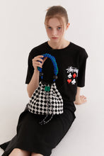 將圖片載入圖庫檢視器 HOLLY LOVES LOVE 格紋抽繩兩用水桶包