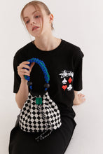 將圖片載入圖庫檢視器 HOLLY LOVES LOVE 格紋抽繩兩用水桶包