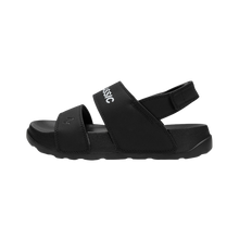 將圖片載入圖庫檢視器 AKIII CLASSIC Quick Slide VER.2 鞋跟魔鬼氈全黑拖鞋
