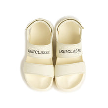 將圖片載入圖庫檢視器 AKIII CLASSIC Quick Slide VER.2 鞋跟魔鬼氈奶油色拖鞋
