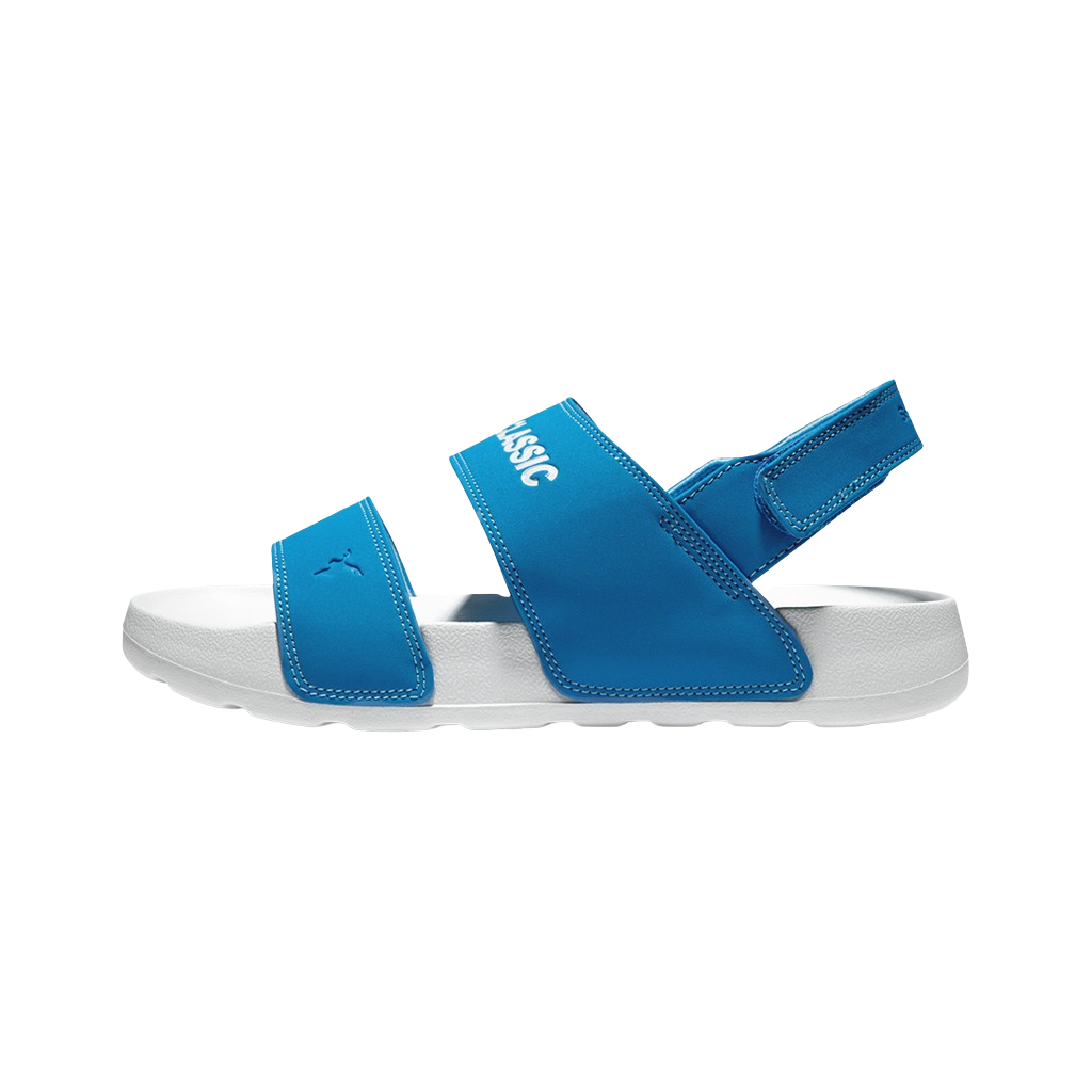 AKIII CLASSIC Quick Slide 鞋跟魔鬼氈藍色拖鞋