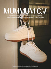 將圖片載入圖庫檢視器 POSE GANCH Mummum C.V 白色厚底麵包帆布鞋 二代輕量款
