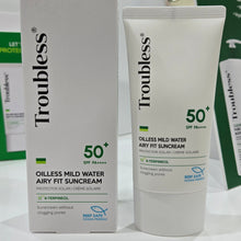 將圖片載入圖庫檢視器 [2024 CAST] (FARMSKIN) TROUBLESS Oilless Mild Water Airy Fit Suncream

