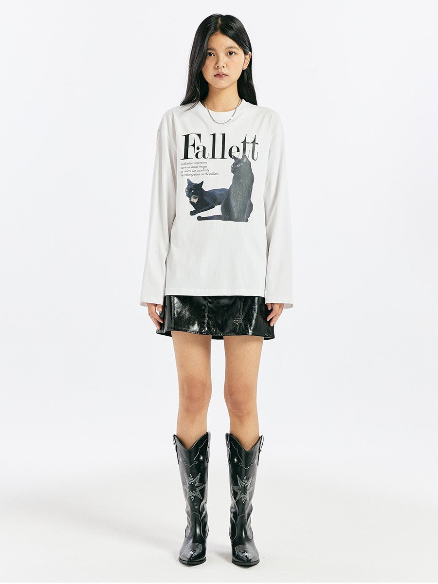 FALLETT★韓国★DEUX NERO LONG SLEEVE ロンT /追跡あり FALLETT☆韓国☆DEUX NERO LONG SLEEVE ロンT /追跡あり