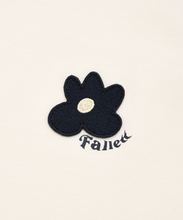 將圖片載入圖庫檢視器 FALLETT Flower Logo 深藍色牛角袖T恤
