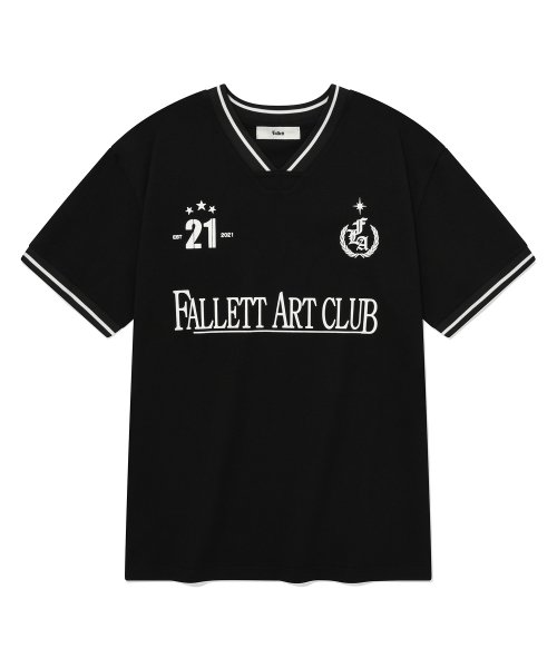 FALLETT Art Club 足球黑色短袖T恤