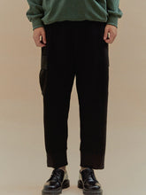 將圖片載入圖庫檢視器 [2022 CAST] CCOMAQUE by DOLSILNAI 黑色休閒工裝褲
