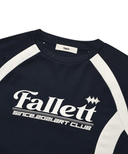 將圖片載入圖庫檢視器 FALLETT Sports Club 運動風藍白撞色長袖上衣
