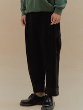 將圖片載入圖庫檢視器 [2022 CAST] CCOMAQUE by DOLSILNAI 黑色休閒工裝褲
