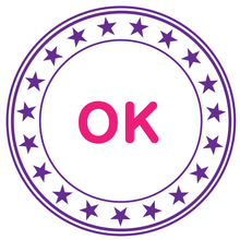 將圖片載入圖庫檢視器 [FANTASTIC OPTION] Hug Family Colorful Stamp Star Border Verification Stamp SET 3ea
