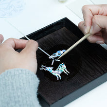 將圖片載入圖庫檢視器 [ARTSOOMBI] Korean Heritage "Najeonchilgi" Tray Inlaid with Mother-Of-Pearl Craft Kit
