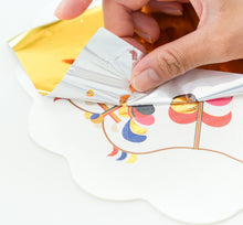 將圖片載入圖庫檢視器 [ARTSOOMBI] MUSEUM IN HAND Korean Heritage "Buchae" Gold-Foiled Hand Fan Craft Kit
