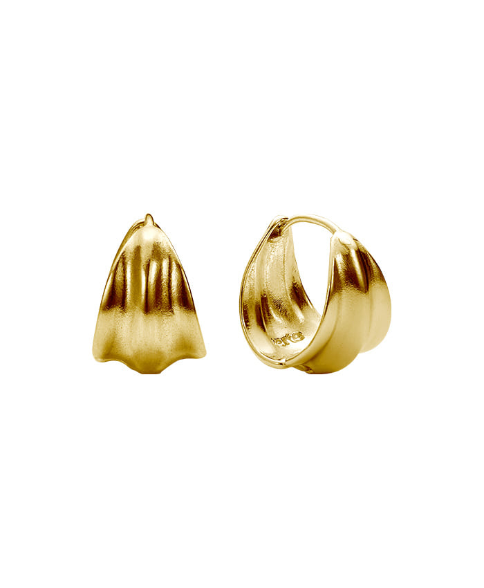 VERTE Deux.silver.203 / epais cote 耳環（金色）