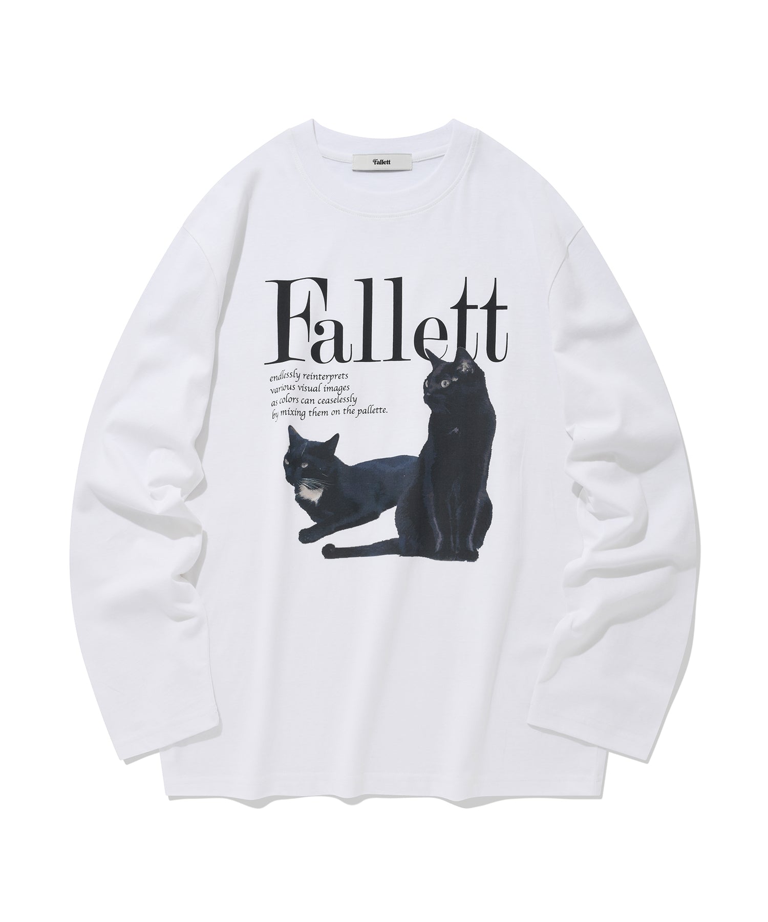 FALLETT Deux Nero 黑貓白色長袖上衣– NOTAG TAIWAN