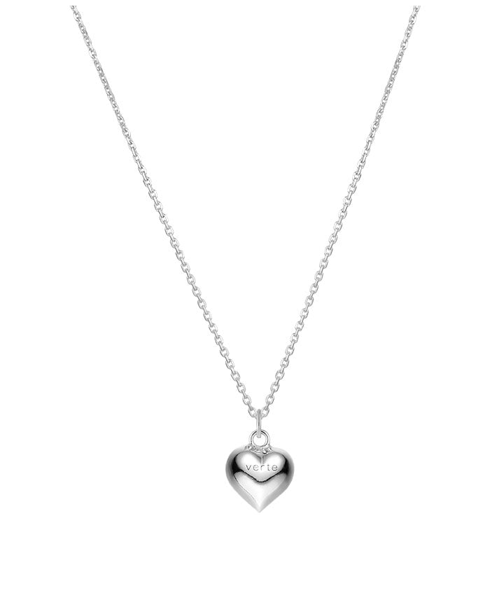 VERTE Un.silver.10 / full heart 項鍊_10mm ( 銀色 )