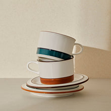將圖片載入圖庫檢視器 [HUEUM] Line Cup &amp; Saucer Set
