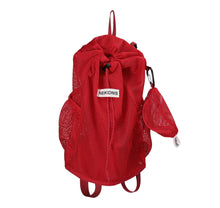 將圖片載入圖庫檢視器 NEIKIDNIS ID Packable Mesh 可收納網布後背包 紅色
