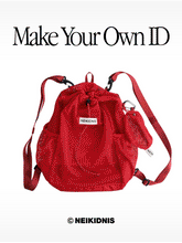 將圖片載入圖庫檢視器 NEIKIDNIS ID Packable Mesh 可收納網布後背包 紅色
