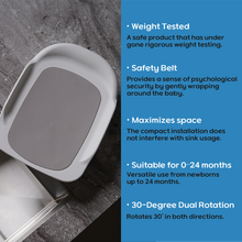 將圖片載入圖庫檢視器 [PROPREBEBE] Baby Bath Support for Sink &amp; Undermount Bathroom Sink
