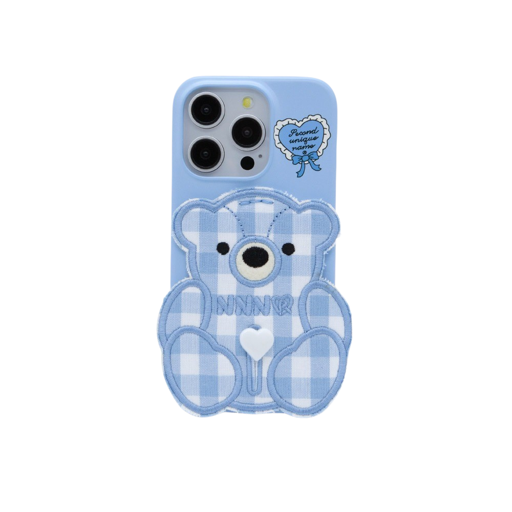 【限定数量】 SECOND UNIQUE NAME SUN CASE PATCH FUR BEAR seconduniquename（セカンドユニークネーム）のスマホケース