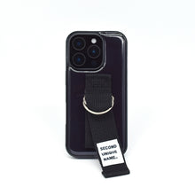 將圖片載入圖庫檢視器 SECOND UNIQUE NAME 黑色指套手機殼 (黑色邊框)
