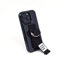 將圖片載入圖庫檢視器 SECOND UNIQUE NAME 黑色指套手機殼 (黑色邊框)

