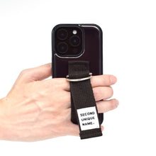 將圖片載入圖庫檢視器 SECOND UNIQUE NAME 棕色指套手機殼 (黑色邊框)
