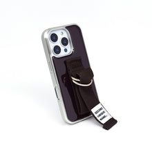 將圖片載入圖庫檢視器 SECOND UNIQUE NAME 棕色指套手機殼 (銀色邊框)
