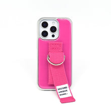 將圖片載入圖庫檢視器 SECOND UNIQUE NAME 粉紅色指套手機殼 (銀色邊框)
