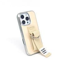 將圖片載入圖庫檢視器 SECOND UNIQUE NAME 米白色指套手機殼 (銀色邊框)
