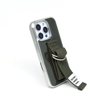 將圖片載入圖庫檢視器 SECOND UNIQUE NAME 軍綠色指套手機殼 (銀色邊框)
