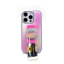 將圖片載入圖庫檢視器 SECOND UNIQUE NAME  星織綁帶手機殼 櫻花粉 (銀色邊框)
