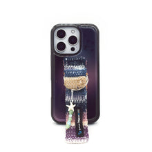 將圖片載入圖庫檢視器 SECOND UNIQUE NAME  星織綁帶手機殼 極光黑 (黑色邊框)
